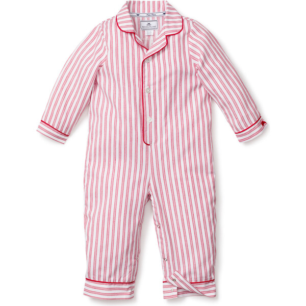 Romper, Antique Red Ticking - Petite Plume Sleepwear | Maisonette