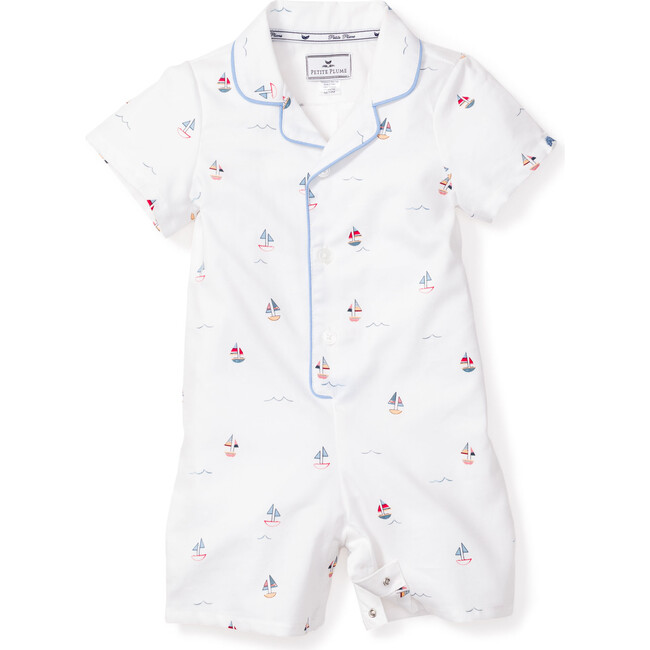 Infant Summer Romper, Bateau - Pajamas - 1