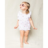 Infant Ruffled Romper, Bateau - Pajamas - 3