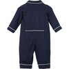 Navy Romper with White Piping - Pajamas - 2