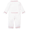 White Romper with Red Piping - Pajamas - 2