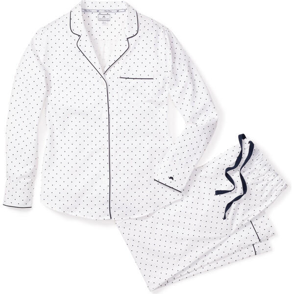 Women's Pajama Set, Pin Dots - Petite Plume Pajamas & Robes | Maisonette