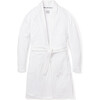 Women's Luxe Pima Cotton Robe, White - Robes - 1 - thumbnail