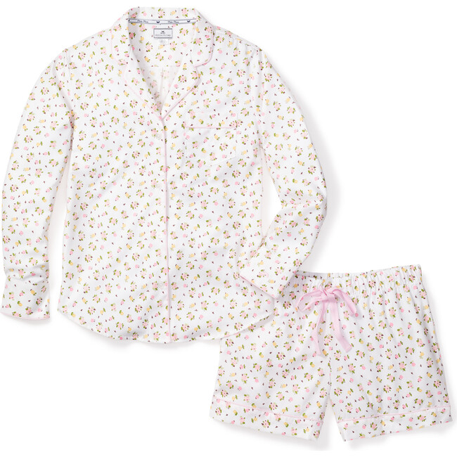 Women's Long Sleeve Short Set, La Rosette - Pajamas - 1