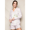 Women's Long Sleeve Short Set, La Rosette - Pajamas - 2 - thumbnail