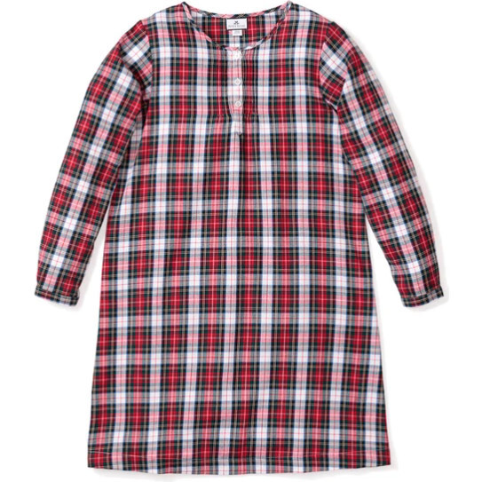 Women's Beatrice Nightgown, Festive Tartan - Pajamas - 1