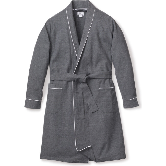 Women's Robe, Heather Grey Flannel - Robes - 1
