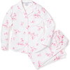 Women's Floral Pajama Set, English Rose - Pajamas - 1 - thumbnail