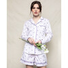 Women's Long-Short Set, Whales - Pajamas - 2