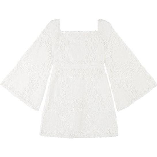 Luisa Lace Dress, White - Dresses - 1