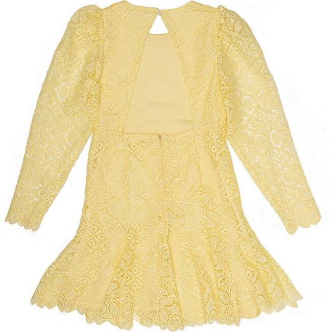 Bethany Lace Dress, Lemon - Dresses - 4