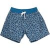 Tommaso Swimshort, Dusty Blue Fish Print - Swim Trunks - 1 - thumbnail