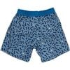 Tommaso Swimshort, Dusty Blue Fish Print - Swim Trunks - 2