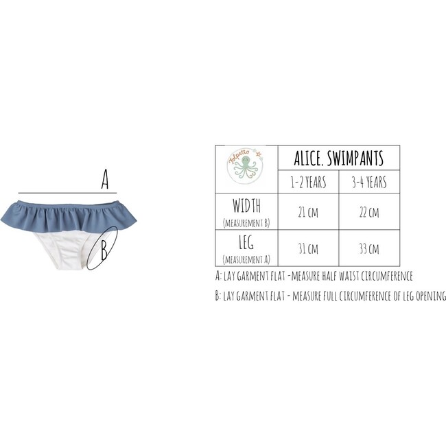 Alice Swimpants, Dusty Blue - Two Pieces - 3