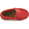 Toddler Plain Vamp Moccasin in Smooth Leather, Red - Flats - 2