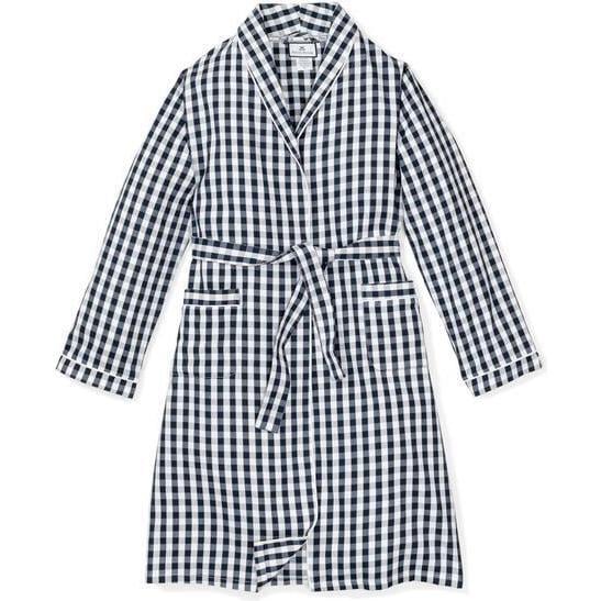 Men's Robe, Navy Gingham