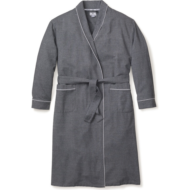 Men's Robe, Heather Grey Flannel