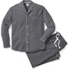 Men's Pajama Set, Heather Grey Flannel - Pajamas - 1 - thumbnail