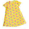 Pineapple Short Sleeve Dress, Multi - Dresses - 1 - thumbnail