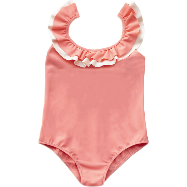 Penelope Swimsuit, Coral Pink - Folpetto Swim | Maisonette