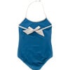 Olivia Swimsuit, Cobalt And Cloud Grey - Two Pieces - 3