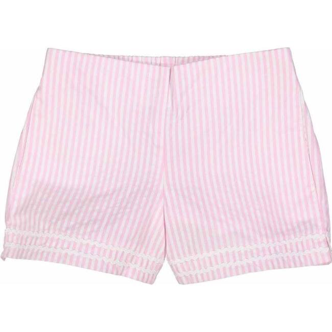 Harper Short, Pink Seersucker - Shorts - 1