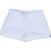 Harper Seersucker Shorts, Blue/White - Shorts - 1 - thumbnail