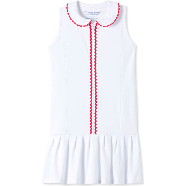 Vivian Tennis Dress, White - Dresses - 1