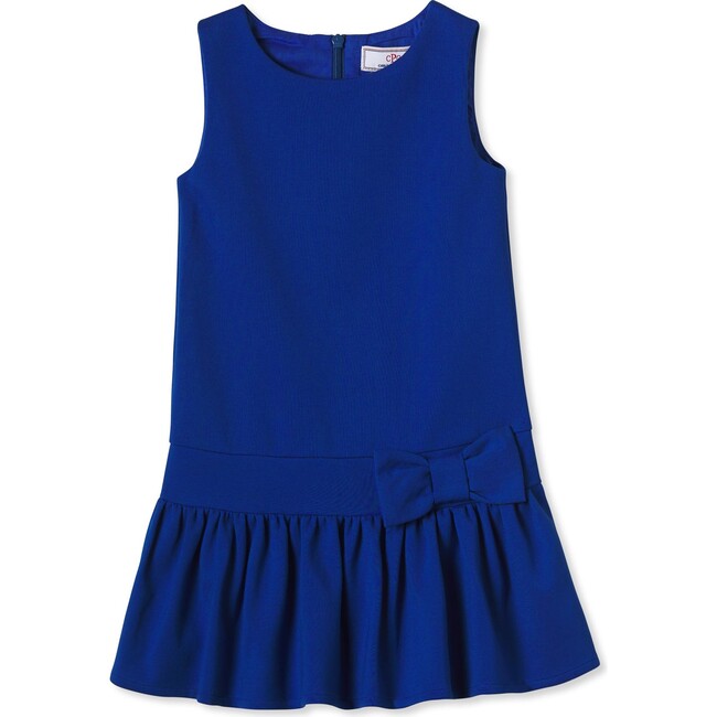 Cameron Drop Waist Dress, Bright Navy - Dresses - 1