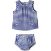 Sophie 2 Piece Sunsuit, Bright Navy & White - Dresses - 1 - thumbnail