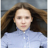 Ginny Ruffle Button Front Shirt, Bright Navy Gingham - Shirts - 2