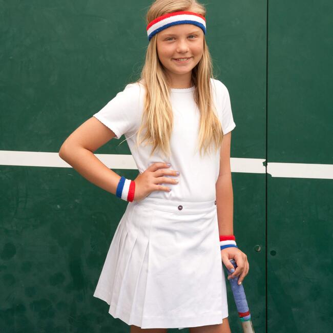 Erin Tennis Skirt, White - Skirts - 3