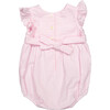 Beatrice Seersucker Bubble, Pink/White - Onesies - 2