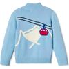 Gondola Intarsia Scott Sweater, Alaskan Blue - Sweaters - 1 - thumbnail