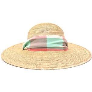 x Sunshine Tienda Kid Sun Hat, Plaid & Stripes - Hats - 2