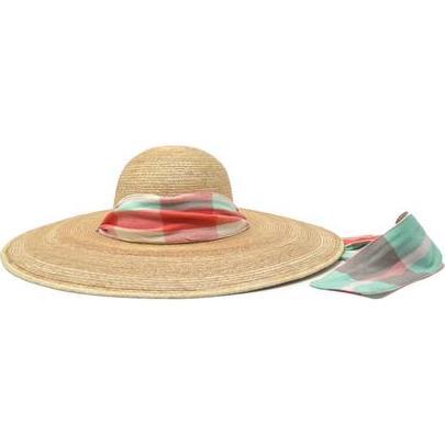 x Sunshine Tienda Women Sun Hat, Plaid & Stripes