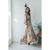 Women's Sienna Maxi Dress, Orange Flowers - Dresses - 2