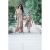 Women's Sienna Maxi Dress, Orange Flowers - Dresses - 3