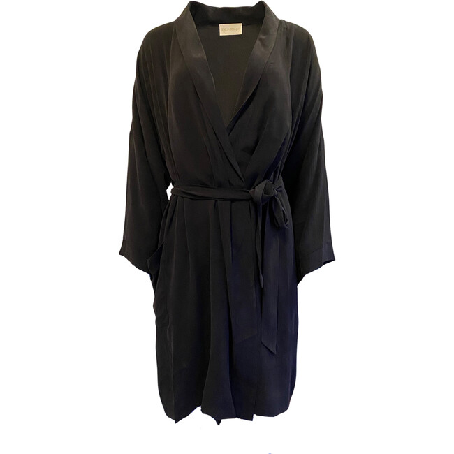 Women's Sustainable Robe , Black