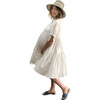 Women's Maternity Babette Dress, White - Dresses - 3