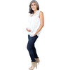 Women's Maternity Lily Top, White - Tunics - 2