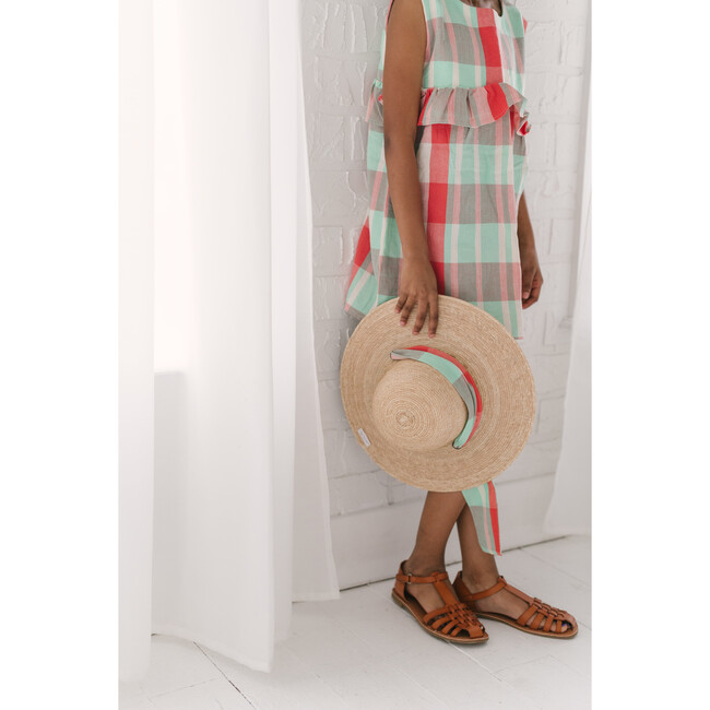 x Sunshine Tienda Kid Sun Hat, Plaid & Stripes - Hats - 5