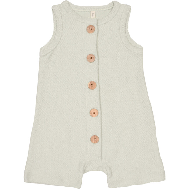 French Terry Romper, Mist - Rompers - 1