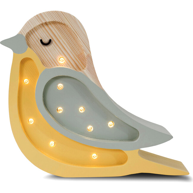 Mini Bird Lamp, Khaki Mustard