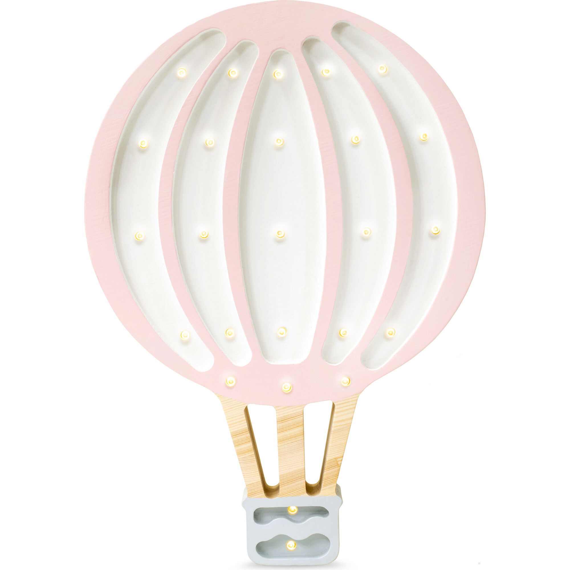 Hot Air Balloon Lamp, Pink - Lighting - 1