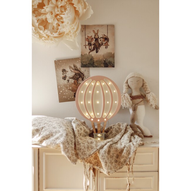 Hot Air Balloon Lamp, Pink - Lighting - 2