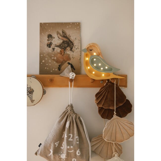 Mini Bird Lamp, Khaki Mustard - Lighting - 3