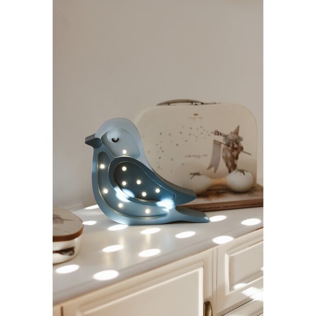 Mini Bird Lamp, Denim Blue - Lighting - 3