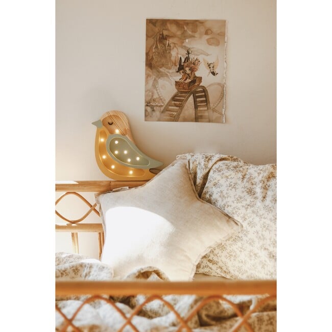 Mini Bird Lamp, Khaki Mustard - Lighting - 5