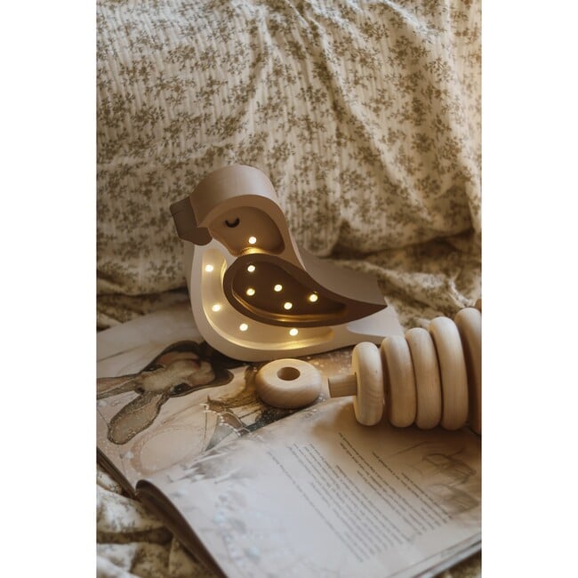 Mini Bird Lamp, Coffee Cream Neutral - Lighting - 2